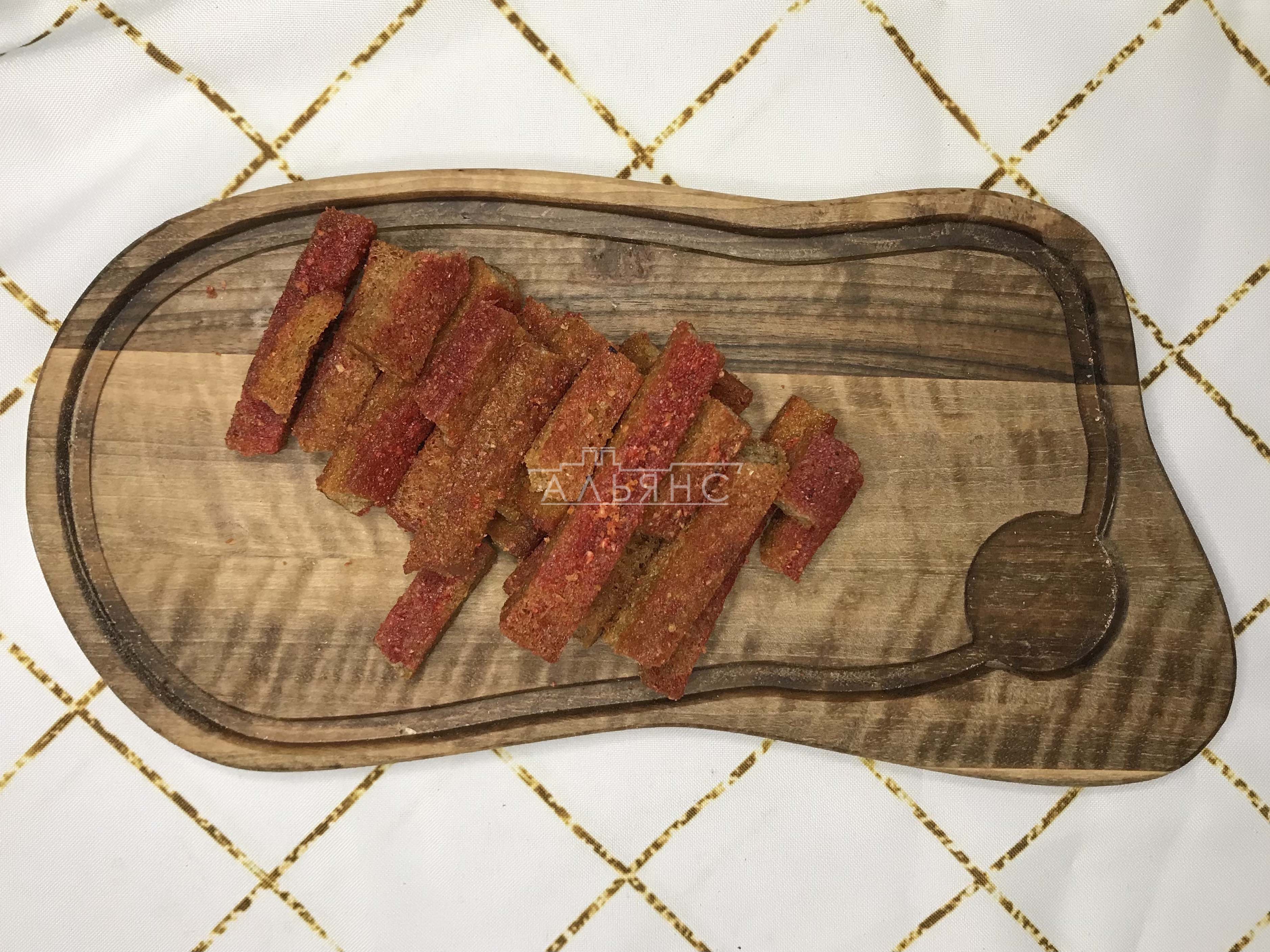 Деревенские гренки с аджикой в Кашире