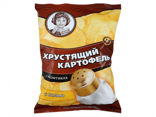 Картофель «Бруто» с солью 70 гр.: Картофельные чипсы 