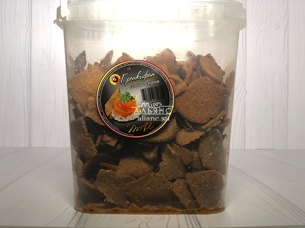 Ржаные гренки с семгой и сыром в Кашире