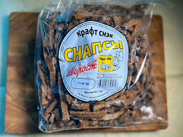 Снапсы хворост "Чеснок" в Кашире