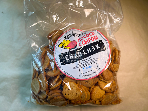 Снапсы ПШЕНИЧНЫЕ "Лосось с сыром" в Кашире
