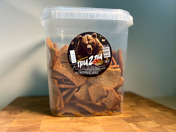 Ведро Ржаные гренки со вкусом Крылышки Барбекю (1 кг) в Кашире