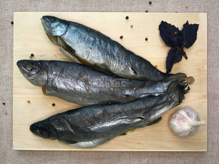 Ресторанные гренки с сыром: Форель радужная вяленая