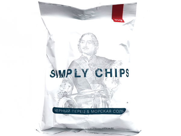 Картофельные чипсы "Simple chips" Морская соль и черный перец 80 гр. в Кашире