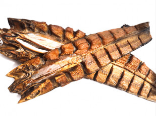 Корюшка с икрой вяленая ГОСТ (крупная): Белый амур холодного копчения